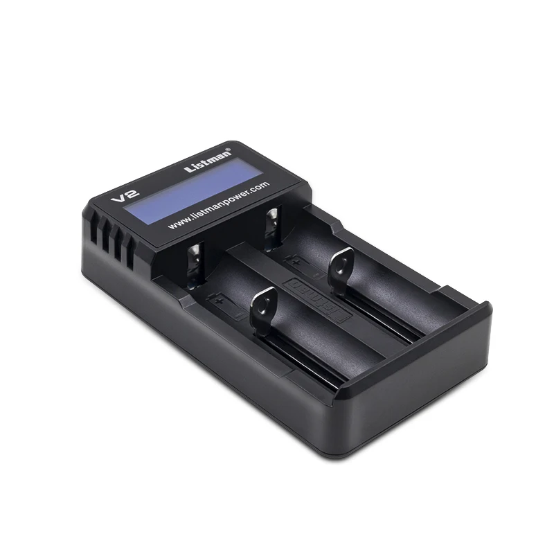 Ewinvape Listman V2 Digi Зарядное устройство ЖК-дисплей интеллектуальной интегральной схемой 18650 21700 Зарядное устройство для 18650 26550 18350 21700 26650 литиевая батарея