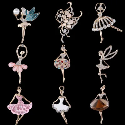 

New 20Pcs/lot 16 style Flying Elf Angel Girl Rhinestone Buttons/Buckle Embellishment button DIY Hair accessorie
