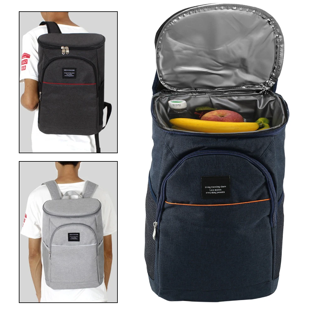 18L Толстая оксфордская Термосумка, охлаждающий рюкзак, семейный ланч для пикника, для хранения продуктов, изолированный органайзер, упаковка для льда, свежие сумки на плечо