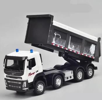 

Engineering loading and unloading truck model,1:50 alloy static collection model,diecast metal model toys,free shipping