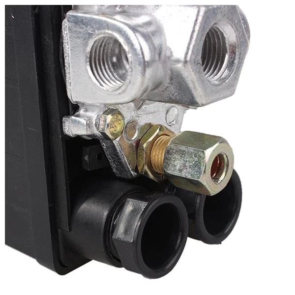 Сверхмощный переключатель давления для воздушного компрессора регулирующий клапан 90 фунтов/кв. дюйм-120 фунтов/кв. дюйм черные переключатели давления