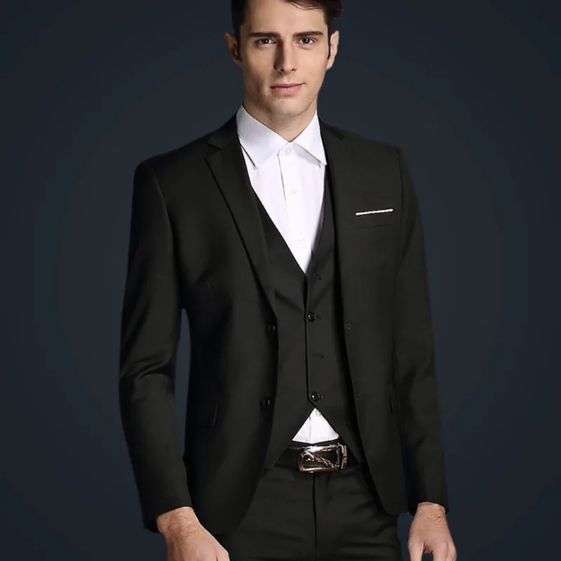 Лидирующий бренд terno slim fit Элегантный джентльмен случайные Для мужчин костюм