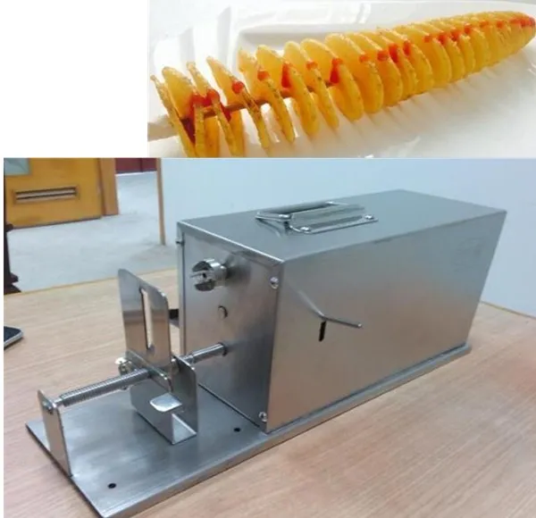 60cm Electric potato chips machine Automatic stretching potato machine Tornado potato machine potato spiral cutting machine