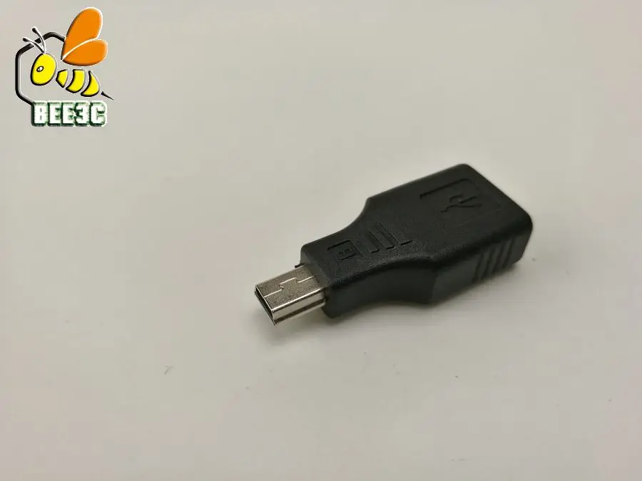 Черный USB Женский к Mini 5Pin штекер OTG Хост адаптер 300 шт