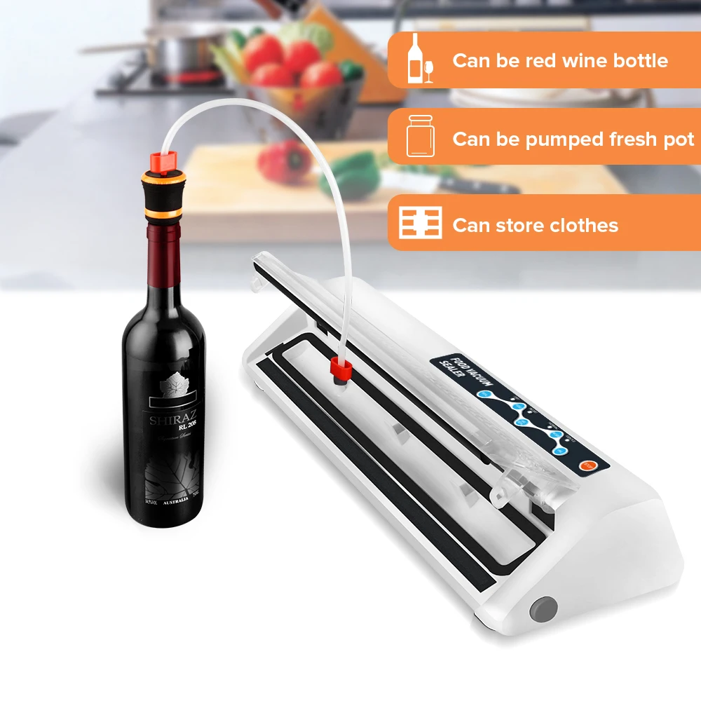 Beste LAIMENG Vacu uuml;m Sealer Machine Met Vacu uuml;m Zakken Gratis Eten Saver Vacuum Packer 110 v 220 v Pakket Sealer Voor Verpakking s139