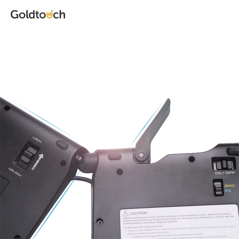 GOLDTOUCH эргономичная Bluetooth беспроводная клавиатура портативная Регулируемая по