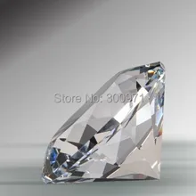 Быстрая, 40 мм прозрачный и красивый кристалл бриллиант пресс-папье на День Святого Валентина/свадебный подарок/украшение дома