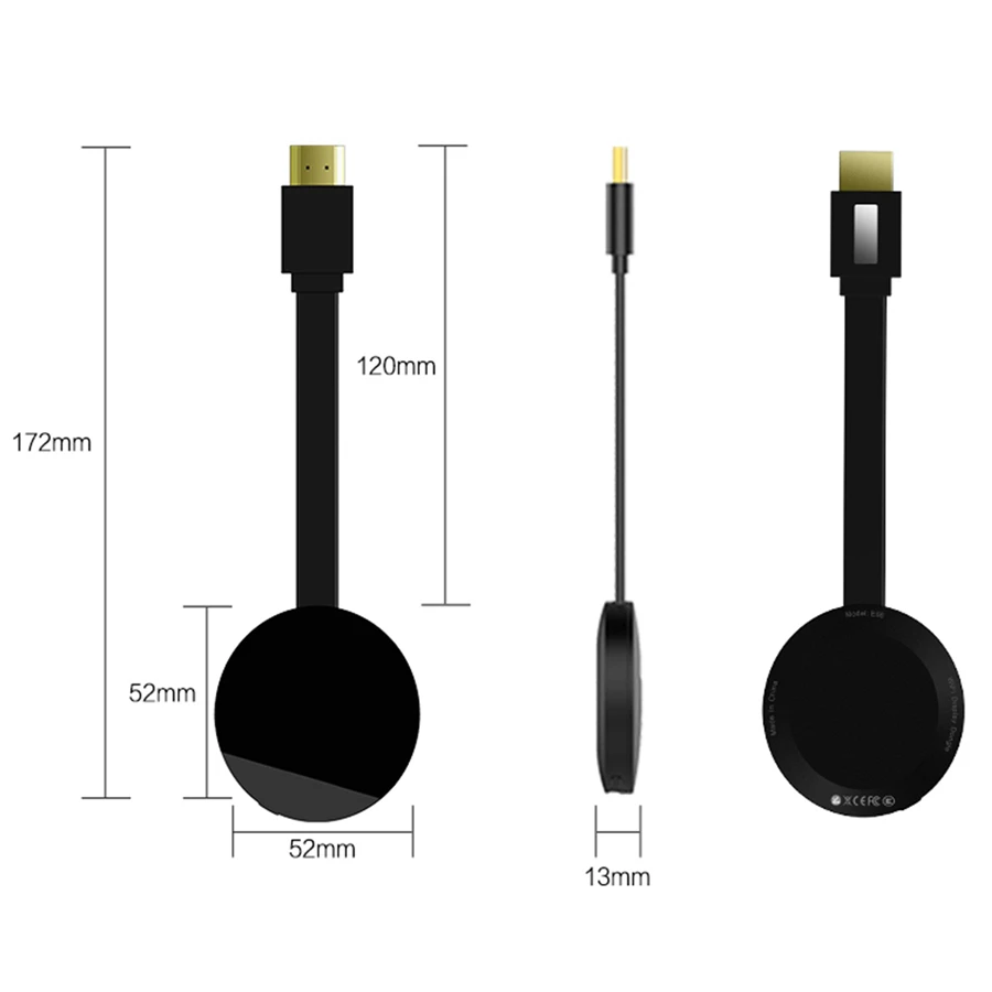 Wecast IOS Android TV Stick Support Netflix and Youtube Mirroring by Chromecast Installed with Google Home Miracast Airplay DLNA