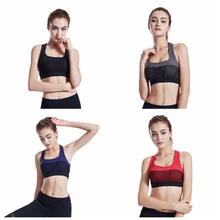 Ударопрочный спортивный бюстгальтер для бега, фитнеса, красоты, пуш-ап, нижнее белье, жилет, бюстгальтер, Быстросохнущий жилет