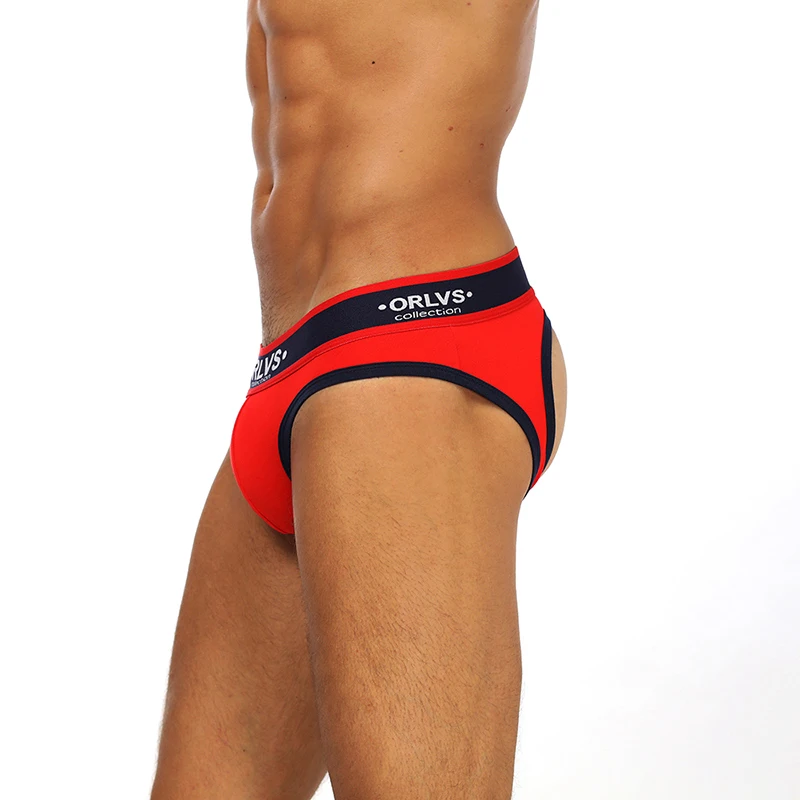 ORLVS 2019 Gay jockstrap 5 шт./партия нижнее белье сетчатые мужские трусики стринги с