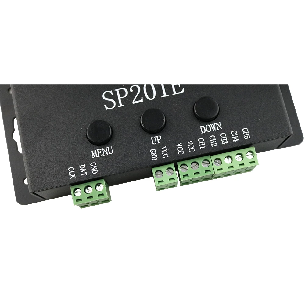 SP201E DMX512 Декодер контроллер SPI сигнал адресуемый RGB IC светодиодный пиксель светодиодный 5 канал ПВМ выход WS2812B UCS1903 TM1804