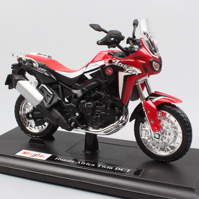 1:18 scale Maisto honda CRF1000L Africa Twin DCT 2016 adventure sport diecast motorcycle toy model off-road bike vehicle replica 1 18 scale maisto 2011 xr1200x superlow rider roadster bike sportster retro diecasts vehicle motorcycle moto toy kid gifts