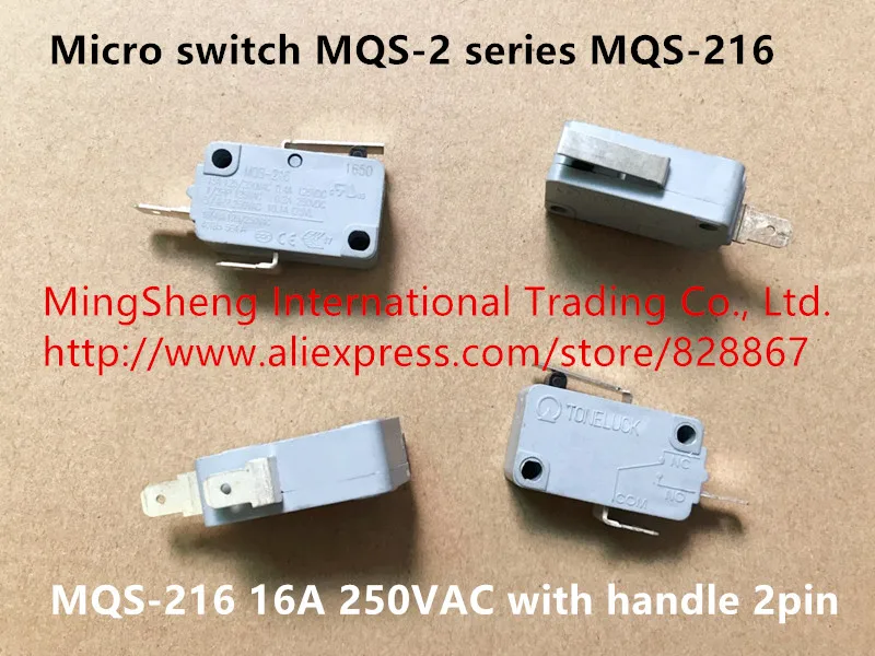 Оригинальный новый 100% микропереключатель MQS 2 серии 216 16A 250VAC|switch series|switch micro switchswitch