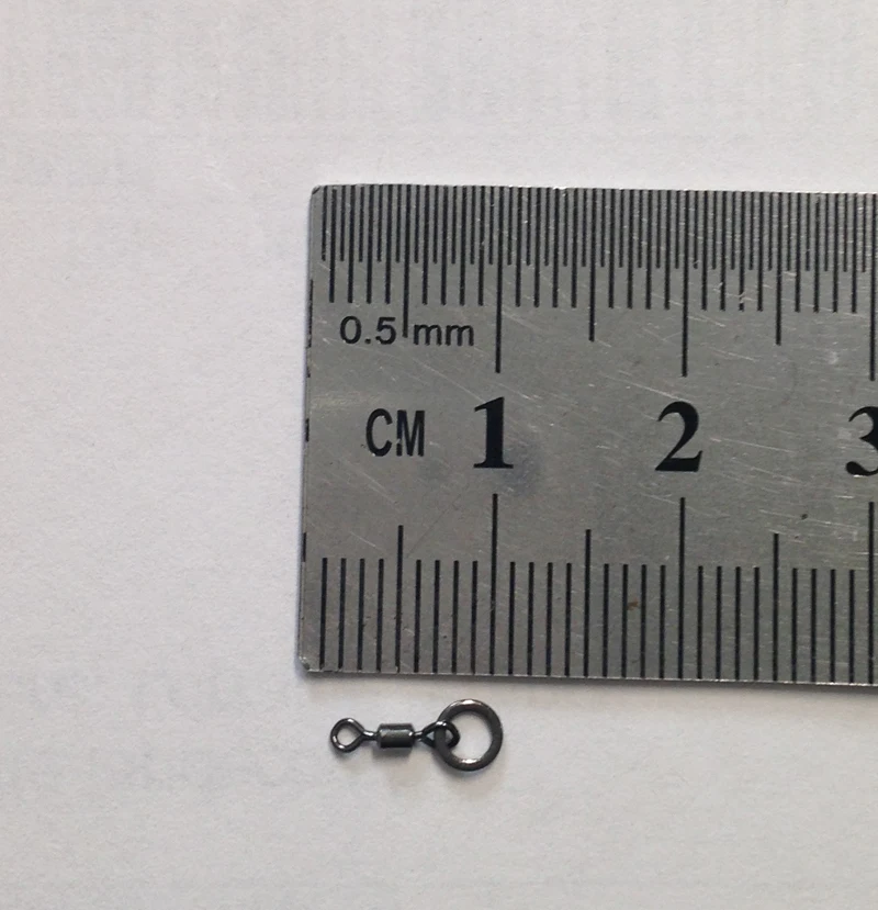 100 x микро крюк Кольцо Вертлюги-Вертлюги с кольцом-подходит для безопасности свинцовые зажимы-Карповые наконечники для ловли карпа
