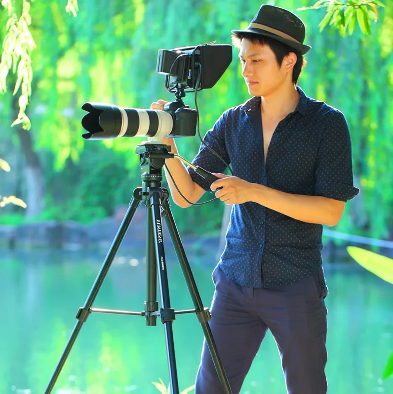  Yunteng 999 tripod camera camera bracket broadcast photography shoulder video 2 m SLR tripod