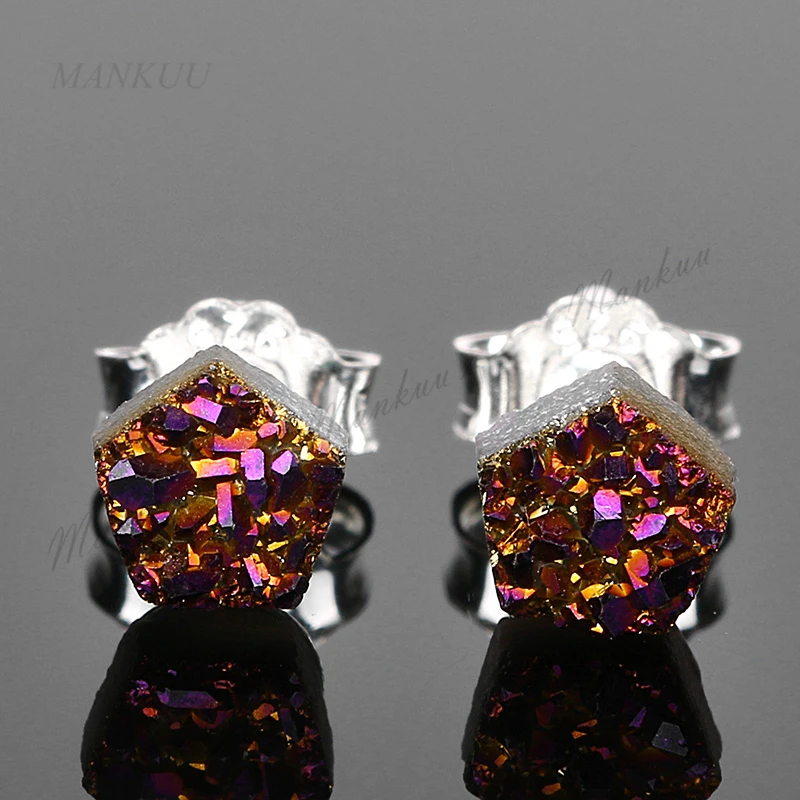 Серьги с натуральным драгоценным камнем 4 мм|women earrings|earring mixdruzy earrings |