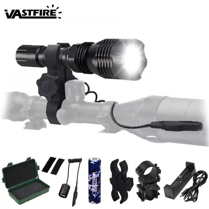 400 Yard Scope Flashlight Night Lamp Mount hunting Air Torch