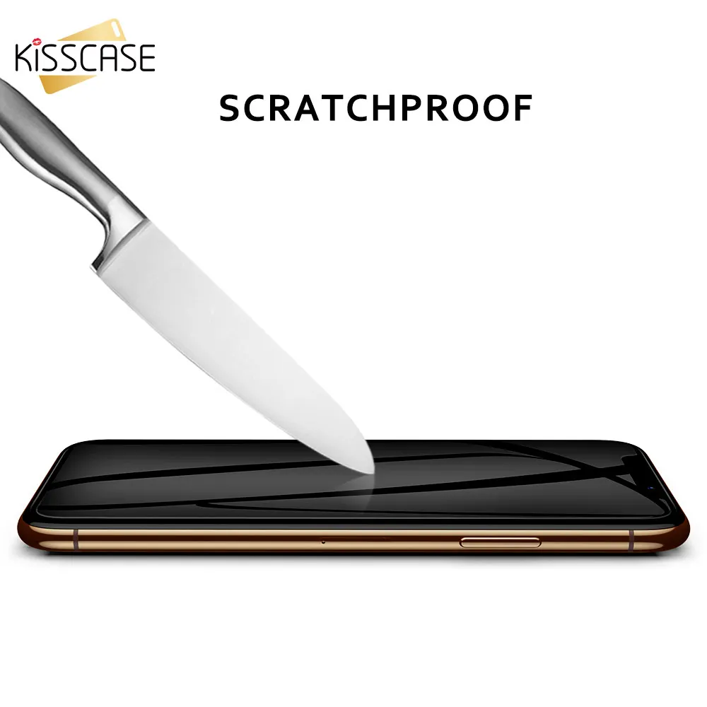 KISSCASE Anit Glare Gehärtetem Glas Für iphone XS X XR 8 7 Privatsphäre Display-schutzfolien Full C