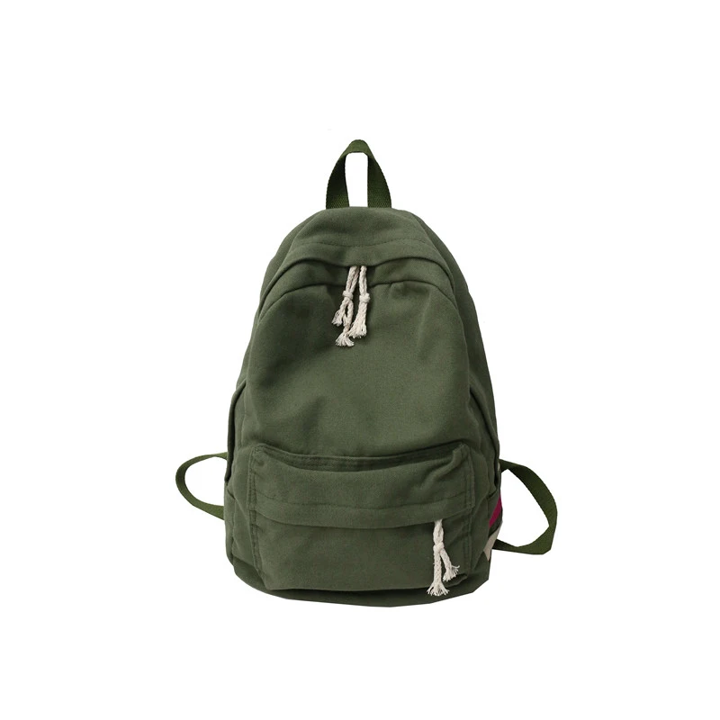 Menghuo винтажный холщовый женский рюкзак, модный дорожный рюкзак для девочек-подростков, Студенческая школьная сумка, повседневный женский рюкзак - Цвет: Green