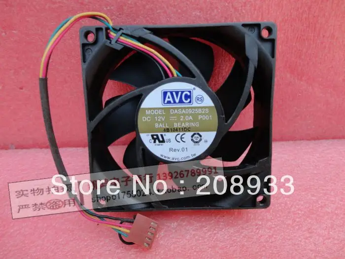 

For AVC 9CM 9025 12V 2A DASA0925B2S PWM double-ball violence fan speed+cooling fan
