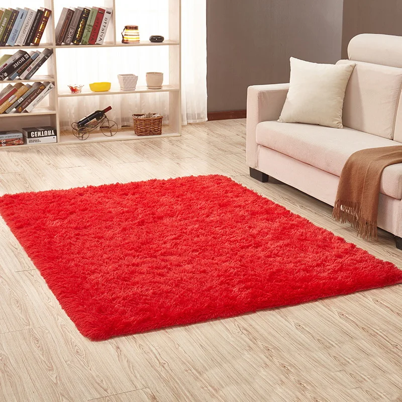Ковер для гостиной стильный бежевый однотонный мягкий и удобный ковер для спальни Мягкий 60 см* 160 см настраиваемый черный красный