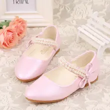 Dress Shoes Kids Princess Shoes Spring Beading Children Wedding Sandals Party Shoes For Girls Pink White flamingo shoes 92b xy 1650 shoes for children 23 28
