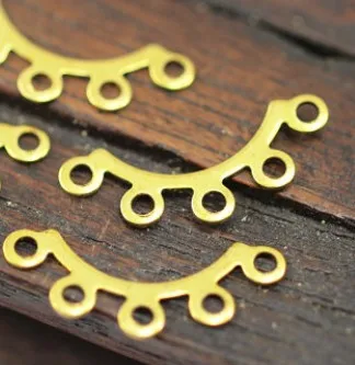 

50 pcs 5 Holes Connector, Findings (21X9 mm) brs 165