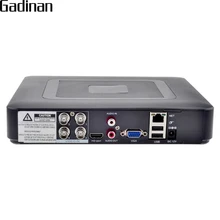 GADINAN 4CH 1080N AHD DVR NVR рекордер H.264 P2P CCTV 5 в 1 для AHDH AHDNH AHD-M 960H D1 камера гибридная 2 аналоговые 720P+ 2 IP 720P