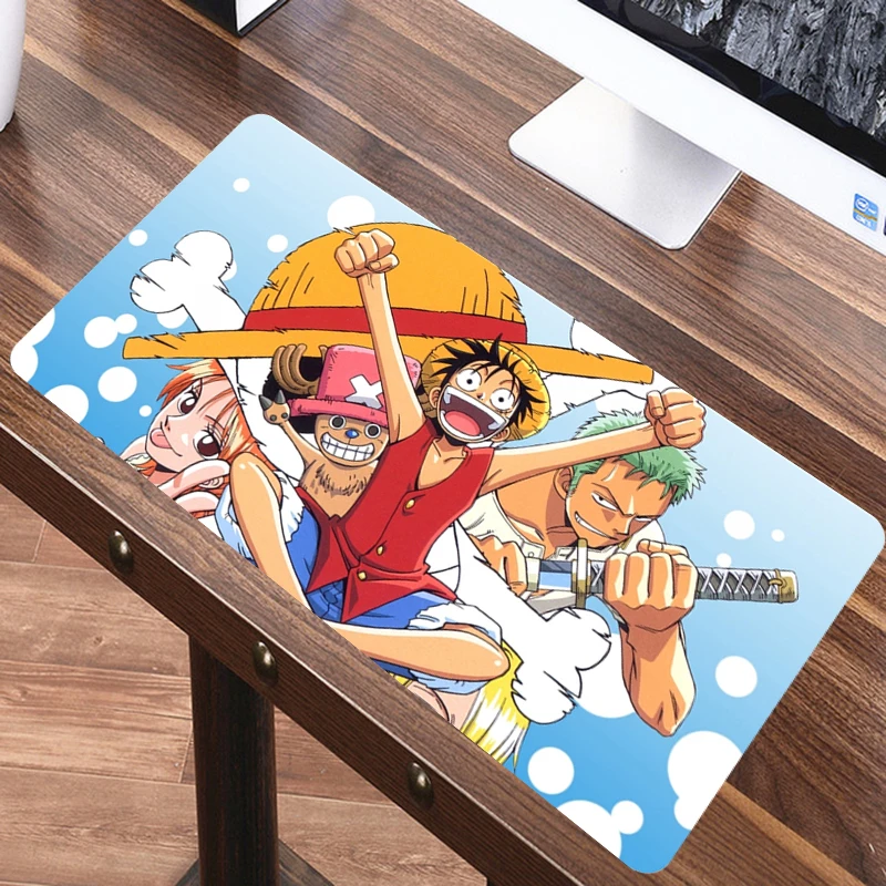 SIANCS один кусок 80x40 см большой XL коврик для мыши Противоскользящий Luffy аниме