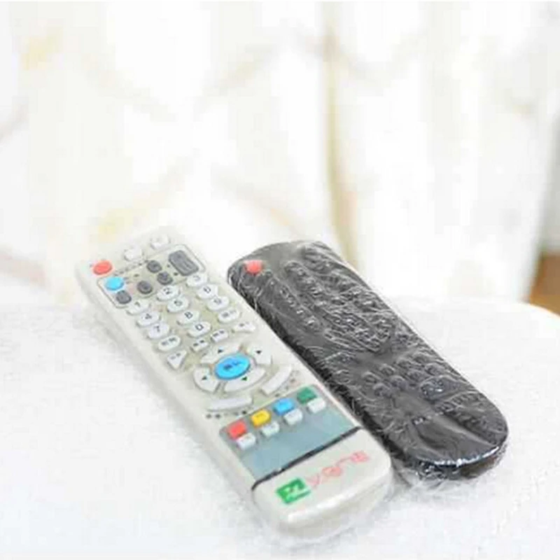 

10PCS Dust Proof Waterproof Remote Control Protector Cover Heat Shrink Protective Film TV Air-Conditioner Video Storage Bags