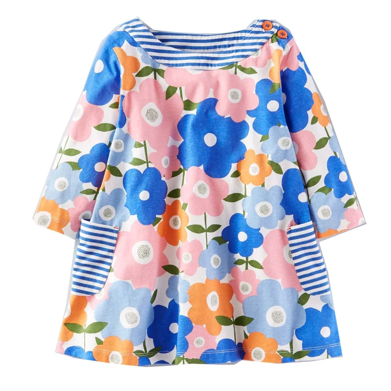 

Christmas Dress 2019 Long Sleeve Baby Girls Dress Unicorn Fox Vestidos Autumn Flower Girls Dresses Princess Costume Kids Clothes
