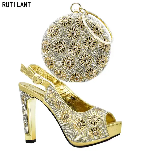 Latest Nigerian Shoeatching Bags S In Women Matching Shoes And Bag Set Italian With For Parties