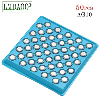 

50pcs AG10 LR1130 1130 SR1130 389A LR54 L1131 389A 1.5V Button Battery MP3 Players,Toys watch batteries Zn/MnO2 batteria