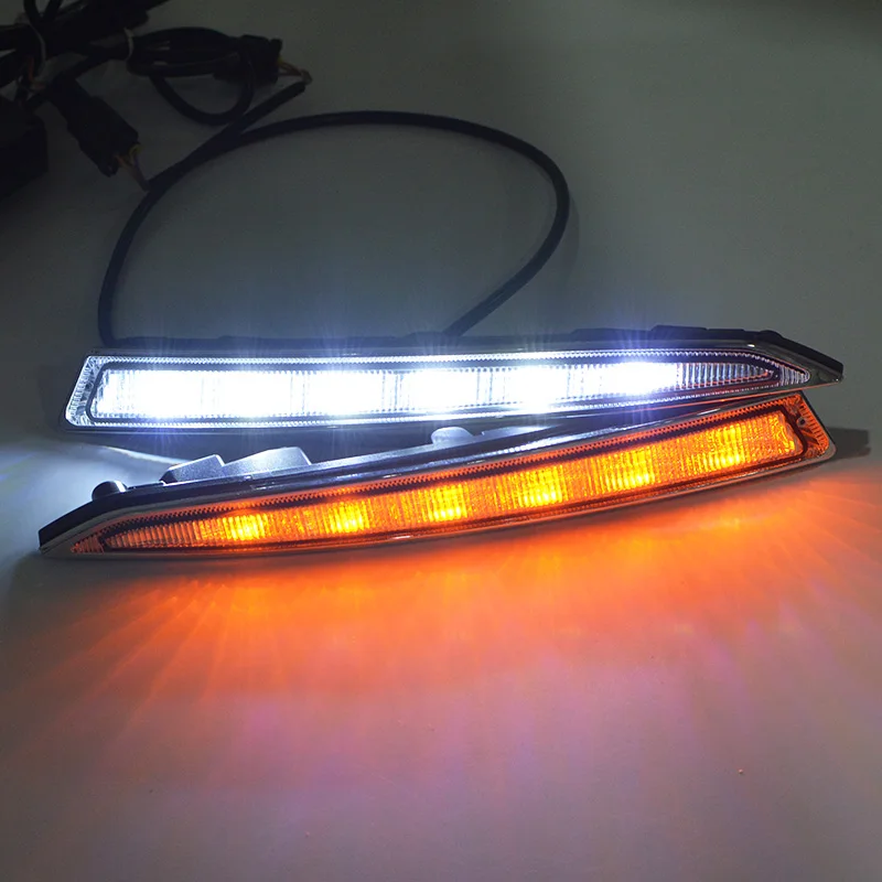 

2Pcs/set LED DRL Daytime Running Lights For Ford Kuga Escape With Turning Signal Lamps