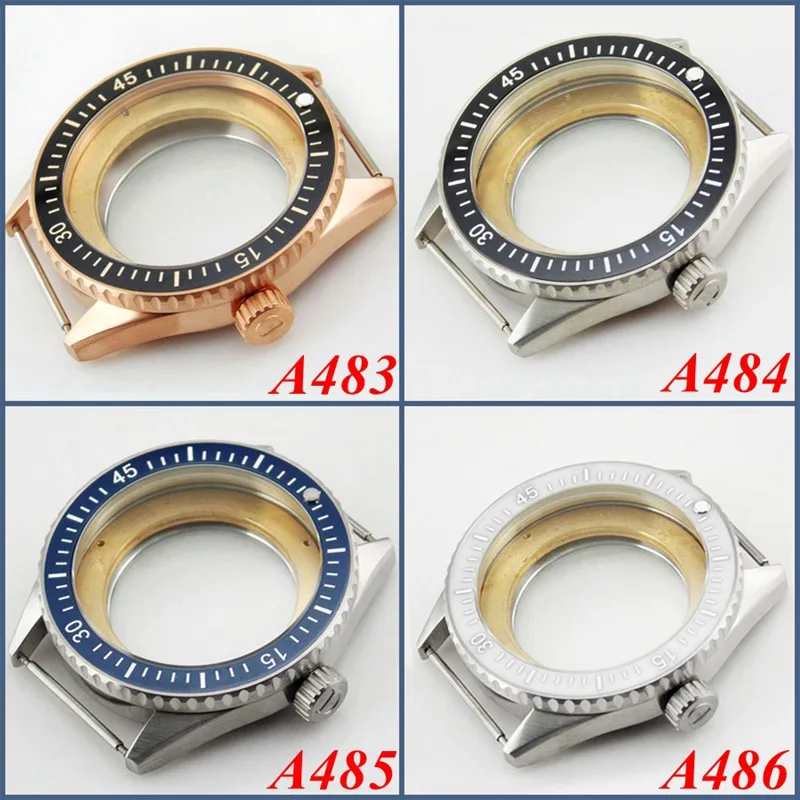 

43mm bezel Sapphire watch Case fit Miyota 8205/8215,ETA 2836/2824 mingzhu DG2813