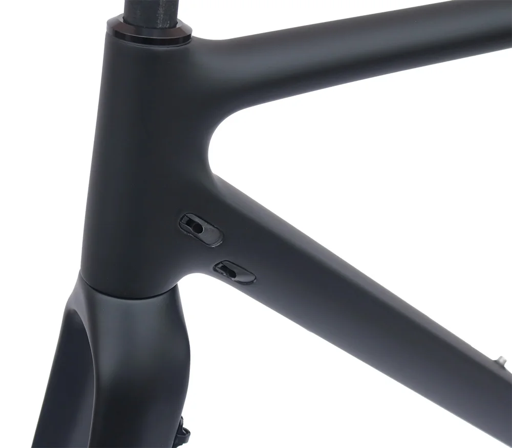 Excellent Cyclo-Cross carbon bike frame matt black 51/53/55cm BSA road disc bicycle frame 6