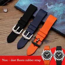 20 millimetri 22 millimetri 24 millimetri Cinturino In Silicone Morbido Cinturino In Gomma Fluoro Colla Nero Blu Arancio Verde Cinturino Del Braccialetto di Sport A Sgancio rapido