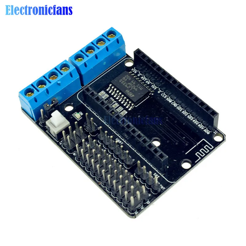 2 шт. ESP8266 L293D NodeMCU щит для платы двигателя канальный высокой мощности H Bridge l293d ESP 12E