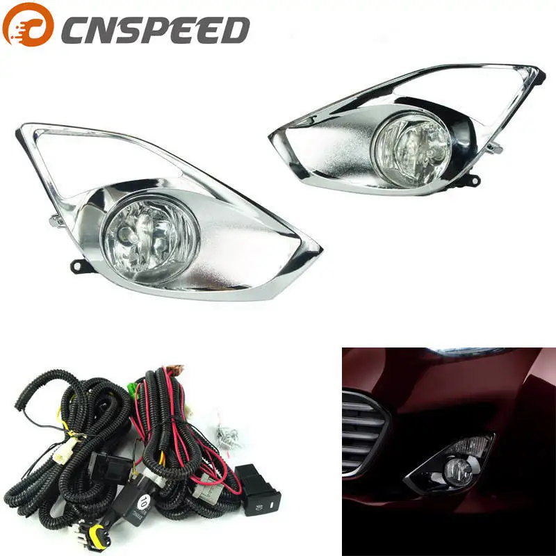 

CNSPEED Fog light for for TOYOTA AVALON 2014 fog Lights Clear Lens Bumper Fog Lights Driving Lamps YC100604-CL