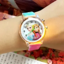 2019 Princess Children Watches Electronic Colorful Light Source Child Watch Girls Birthday Party Kids Gift Clock Childrens Wrist