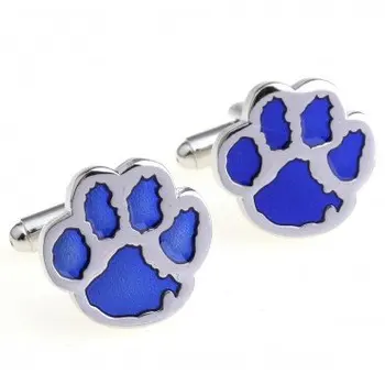 

C3131 Blue Color Bear's-paw Cufflink 15 pairs Wholesale Free Shipping
