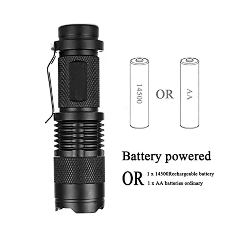 4 режима Мини переносная Рабочая лампа 3800LM Q5 + COB светодиодный фонарик ZOOM torchflashlight