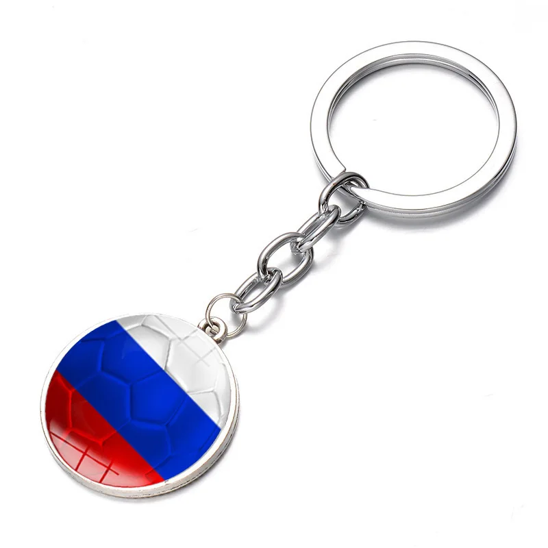 SONGDA коллекция 2018 года стеклянный подвесной брелок с логотипом в виде футбольной