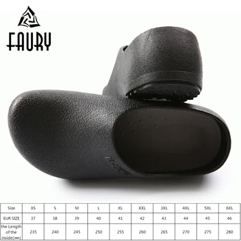 

Unisex Professional Cleanroom Kitchen Cooking Work Shoes Flat Anti-slip Black Restaurant Hotel Chef Shoes Sandals Beach Slippers