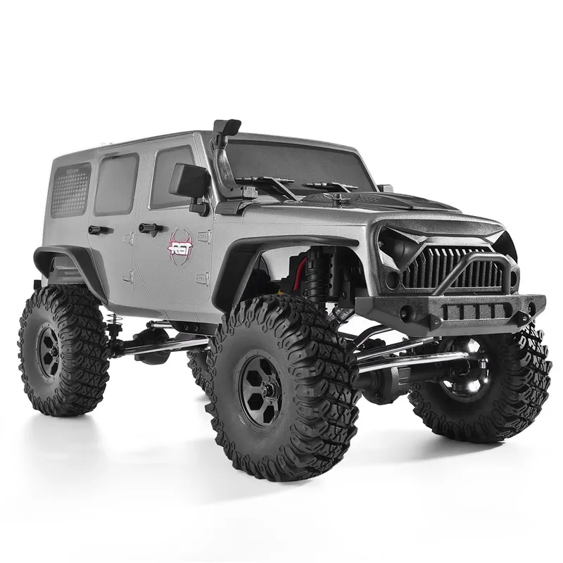 RGT Радиоуправляемый гусеничный 1:10 масштаб 4wd Rc Rock Cruiser EX86100 313 мм Колесная база Рок Гусеничный внедорожник Грузовик RTR 4x4 водонепроницаемый Радиоуправляемый автомобиль - Цвет: Серый