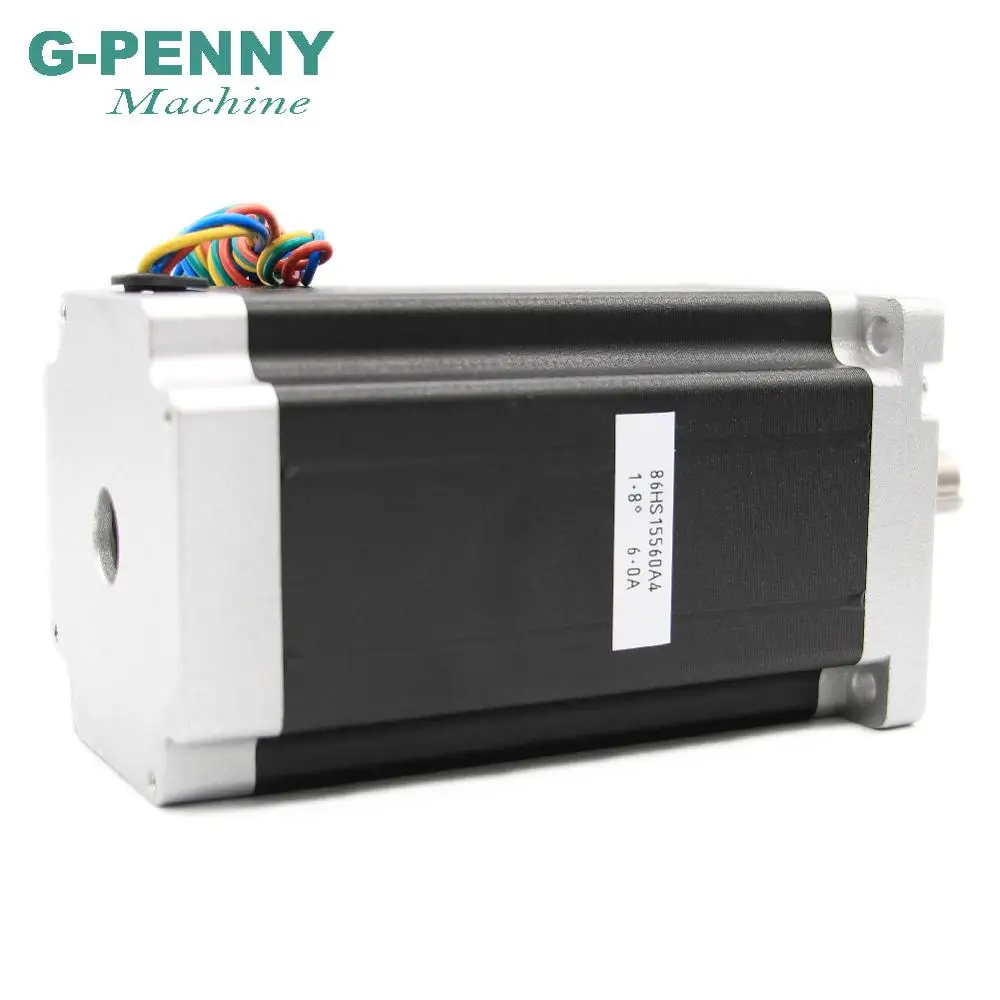 Шаговый двигатель NEMA 34 шаговый с ЧПУ 86X155mm 13 N.m 6A вал 14 мм nema 1700Oz in для