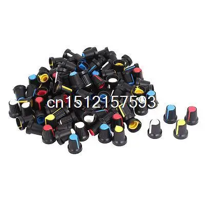 

Knurled Shaft 6mm Dia Potentiometer Volume Control Knob Cap 100 Pcs