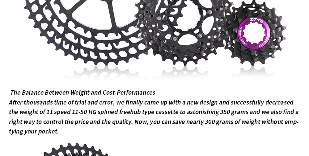Ztto MTB 11 скоростной SLR 11-50T велосипедная кассета 11s Сверхлегкий ЧПУ красочные звездочки для горного велосипеда HG Hub XX1 gx m9000