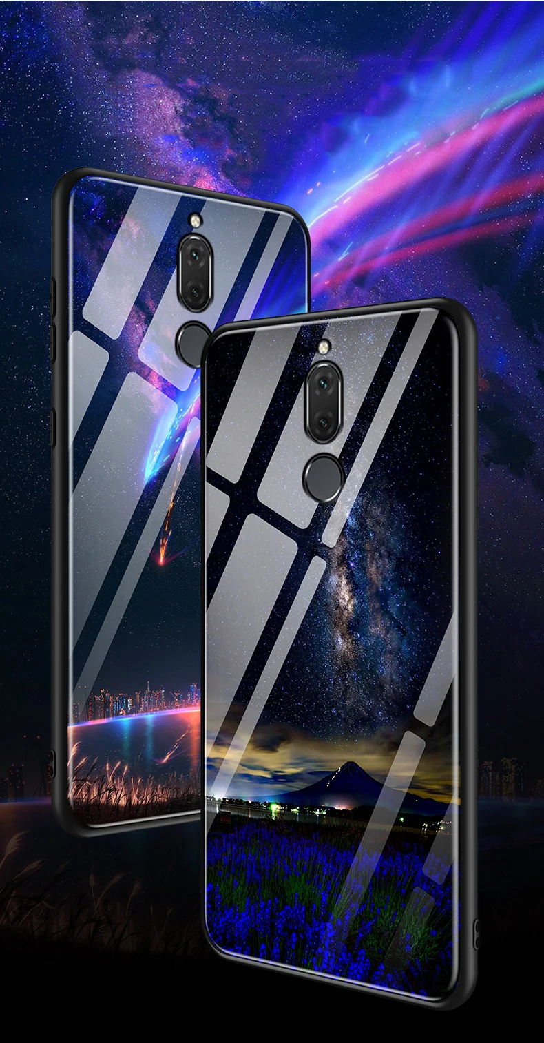 Чехол для huawei Nova 2i, закаленное стекло+ мягкая задняя крышка 5,9 ''для huawei Nova2i 2 i, стеклянные чехлы для телефонов