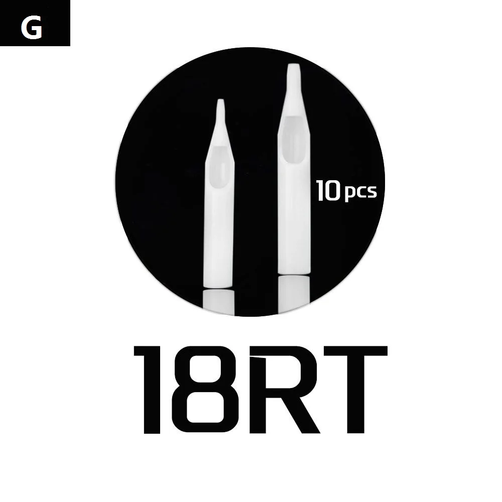 10 шт RT стерильные белые одноразовые наконечники татуировки Короткие Пластиковые иглы для тату боди-арт поставка - Номер модели: 7М1